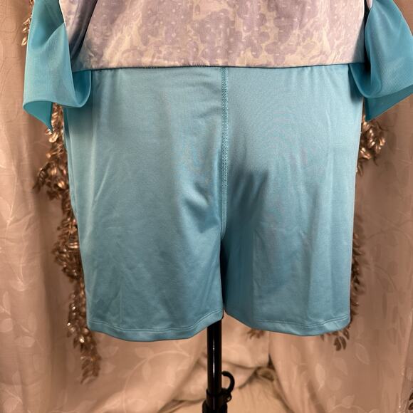 Slazenger XXL Plus Size Golf‎ Skort Blue Yellow Print Pockets Activewear Resort - Picture 9 of 12